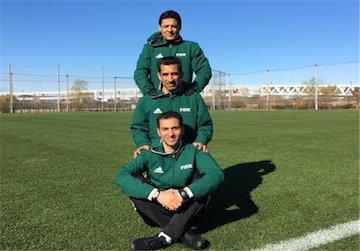 فغانی داور بازی بارسلونا شد/عکس فغانی و سخندان