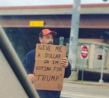 تهدید جالب انتخاباتی یک گدا!/عکس گدای انتخاباتی