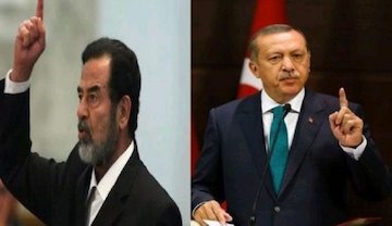 شباهت عجیب اردوغان و صدام اردوغان و صدام