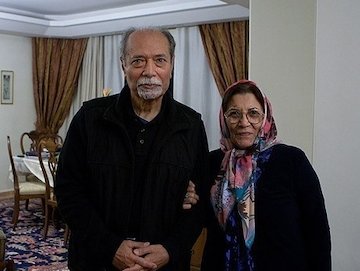 استاد علی نصیریان و همسرش/عکس علی نصیریان و همسرش