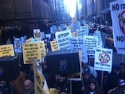 تظاهرات در نیویورک