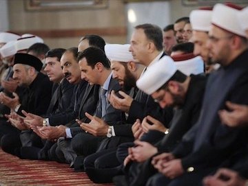 بشار اسد در جشن میلاد پیامبر(ص)/عکس بشار اسد