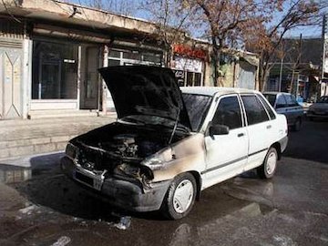 پراید، پر تیراژترین خودرو در مردودی انحراف از فرمان
 انفجار پراید