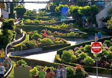 جذاب ترین خیابان دنیا/عکس پرپیچ و خم ترین خیابان