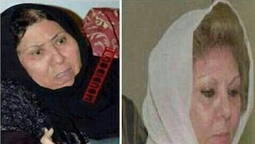 زن صدام به صدام پیوست/عکس  همسر صدام