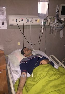 آلودگی هوا خبرنگار مشهور را راهی بیمارستان کرد/عکس علی رضوانی