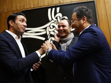 شوخی جالب میناوند با استقلالی ها/تصاویر میناوند و نکونام