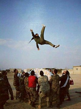 عکس/شوخی جالب مدافعان حرم شوخی مدافعان حرم