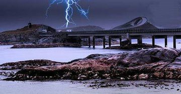 دلهره آورترین جاده جهان/عکس جاده نروژ