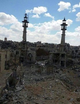 حرم منهدم شده حضرت سکینه (س)/عکس حرم حضرت سکینه(ع)