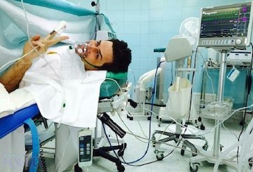 بازیگر مشهور ایرانی در اتاق عمل/عکس پویا امینی