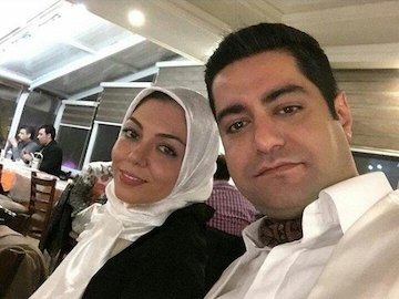 سلفی جدید آزاده نامداری و همسرش/عکس  آزاده نامداری و همسرش