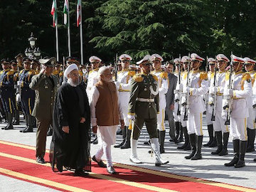 تهران میزبان نخست وزیر هند استقبال از نخست وزیر هند