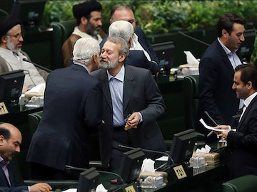 هیئت رئیسه موقت مجلس دهم سوگند یاد کردند  صحن مجلس