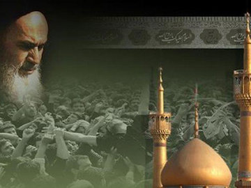 رهبر معظم انقلاب در مراسم ۱۴ خرداد در حرم امام سخنرانی میکنند حرم امام