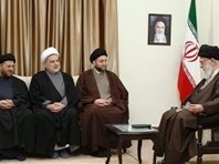 دیدار عمار حکیم و هیات همراه با رهبر معظم انقلاب رهبر انقلاب