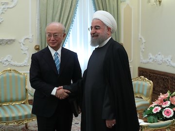 دیدار مدیرکل آژانس بین المللی انرژی اتمی با رییس جمهور روحانی