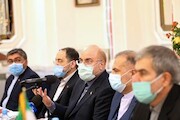 دکتر قالیباف در نشست با دیپلمات‌ها و روسای نهادهای ایران در روسیه
