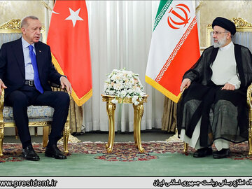 مذاکرات فشرده اردوغان و رئیسی پشت درهای بسته رئیسی و اردوغان