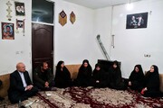 دیدار قالیباف با خانواده شهید عجمیان