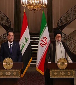 آیتالله رئیسی:مبارزه با گروههای تروریستی جزو توافقات ایران و عراق است رئیسی و محمد الشیاع السودانی
