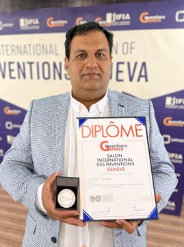 کسب مدال نقره و جایزه ویژه رشته برق در مسابقات بین المللی ژنو توسط مهندس کریم حداد