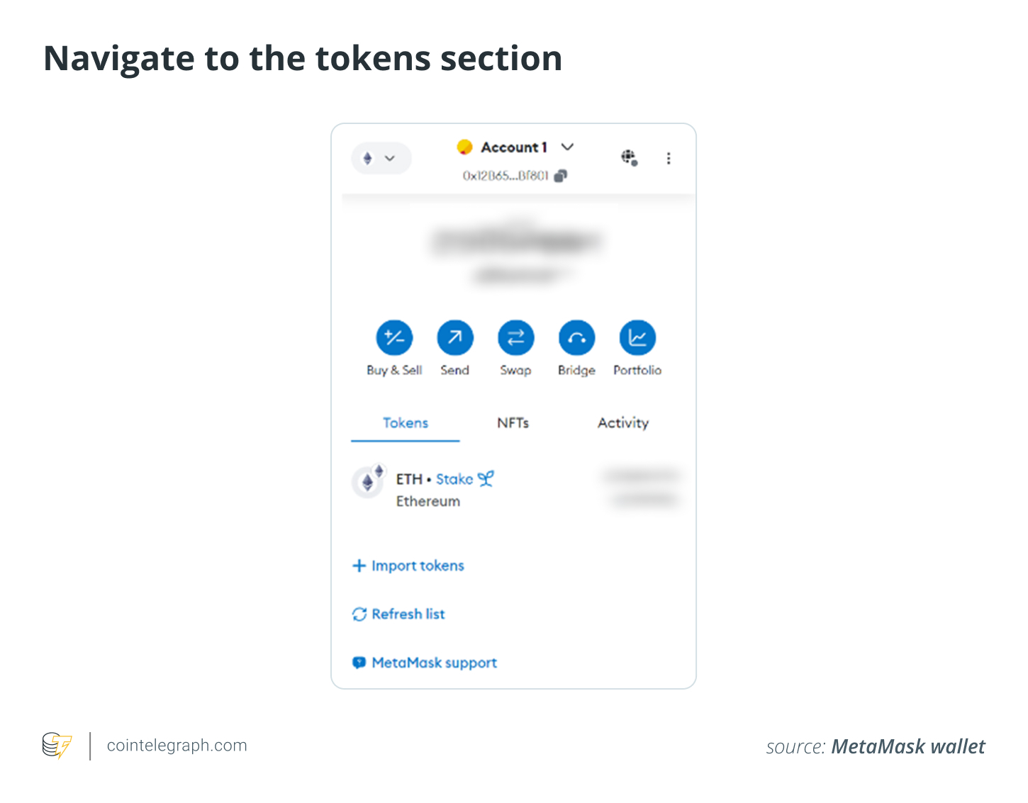 چگونه تتر USDT را به کیف پول متامسک اضافه کنیم؟