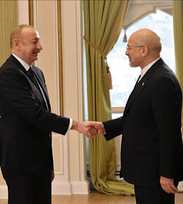 دیدار قالیباف با الهام علیاف دیدار قالیباف با الهام علی اف