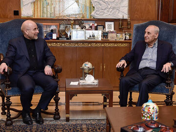 قالیباف: حزب الله بخشی از امنیت و قدرت ملی لبنان است دیدار قالیباف با رئیس جمهور لبنان