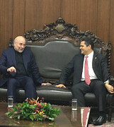 دیدار قالیباف با رئیس سنای برزیل