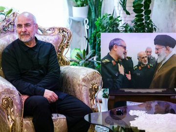 دیدار قالیباف با خانواده شهید سهپبد شادمانی