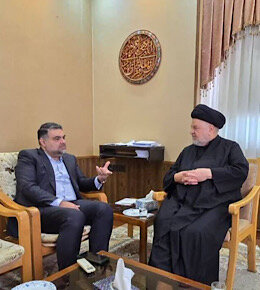 دیدار دبیرکل حزب نسل نو با حجت الاسلام شهرستانی  دیدار رسولی با آیت الله شهرستانی