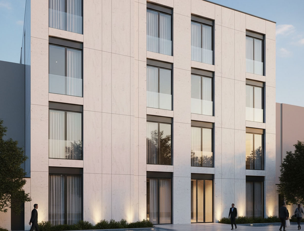 سنگ سفید نما؛ انتخابی مدرن و لوکس برای ساختمان شما