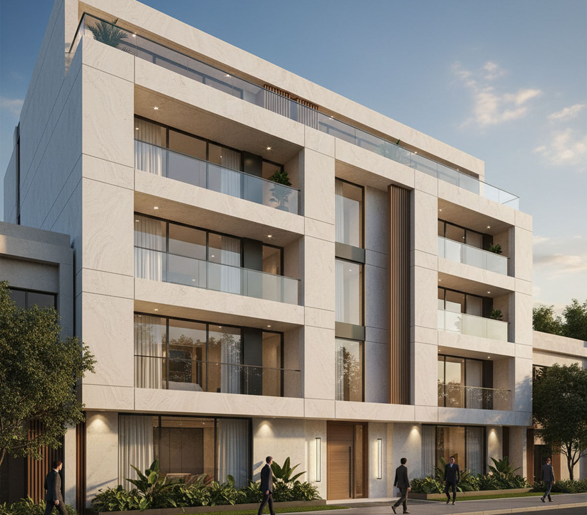 سنگ سفید نما؛ انتخابی مدرن و لوکس برای ساختمان شما