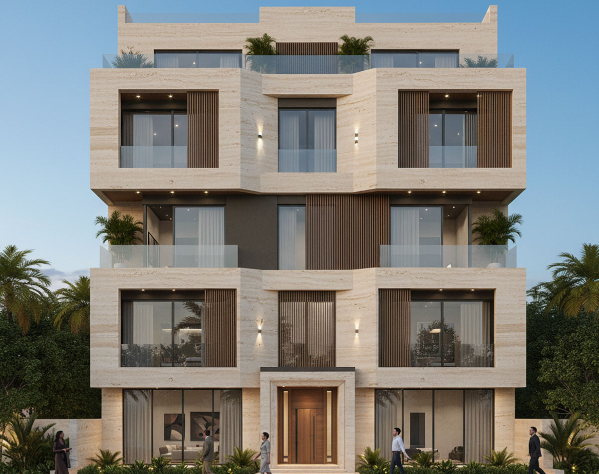 سنگ سفید نما؛ انتخابی مدرن و لوکس برای ساختمان شما