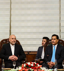 دیدار قالیباف با رئیس مجلس پاکستان