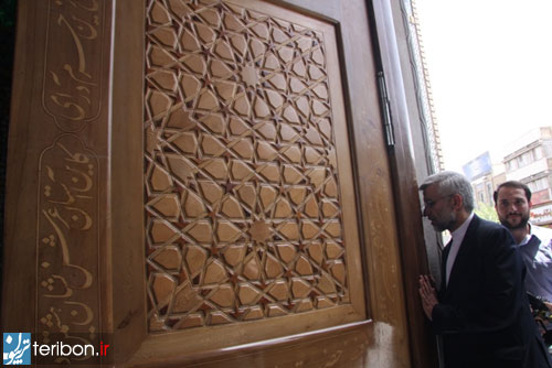 سعید جلیلی در حرم مطهر حضرت معصومه (ع)