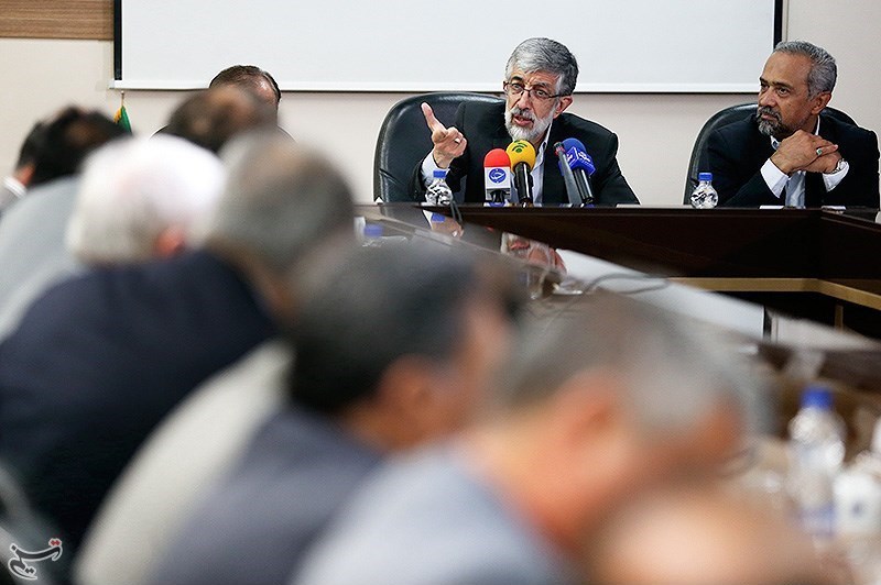 نشست حدادعادل با فعالان اتاق بازرگانی تهران