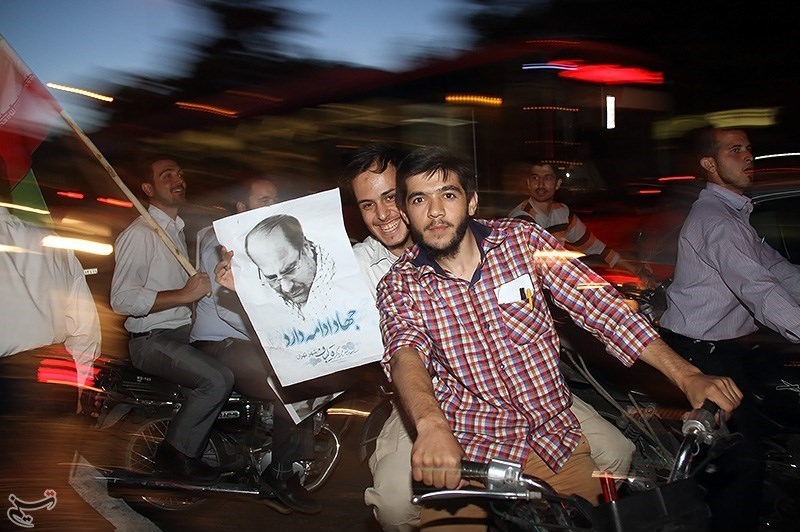 تجمع هواداران نامزدها پس از مناظره