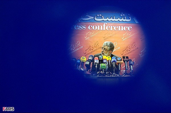 نشست خبری حدادعادل در خبرگزاری فارس