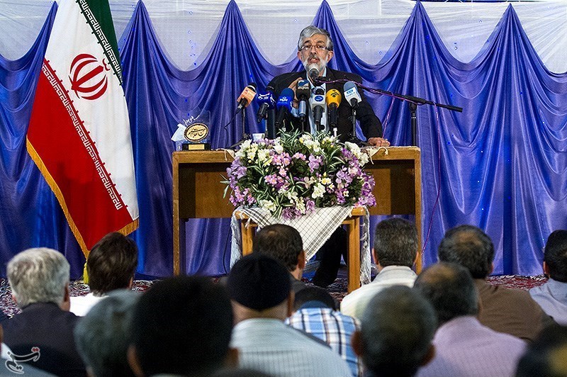 حدادعادل در مسجد انصارالحسین تهران