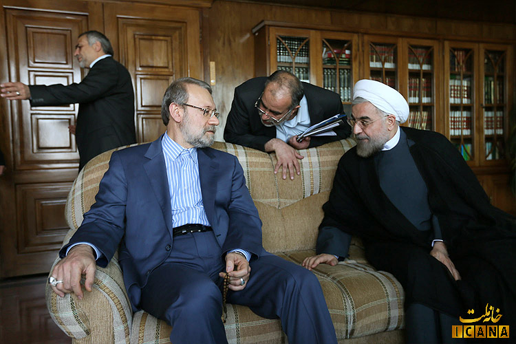 دیدار رئیس مجلس با حسن روحانی
