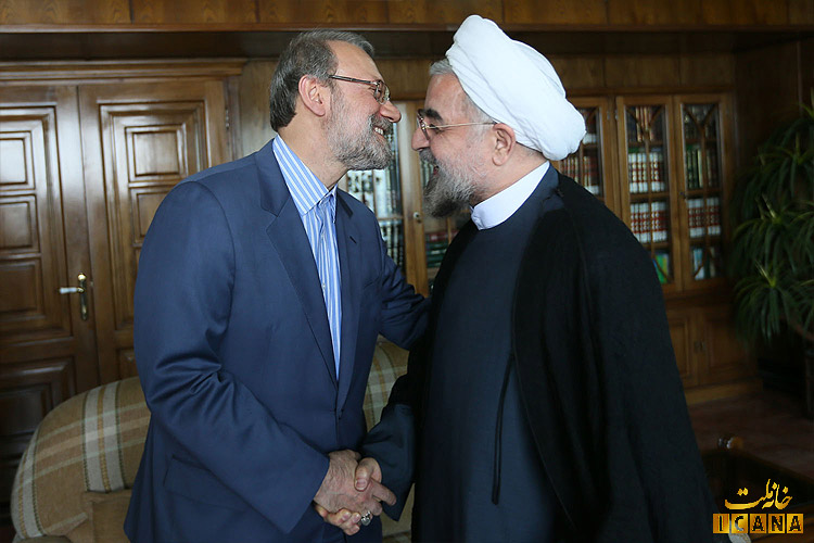 دیدار رئیس مجلس با حسن روحانی