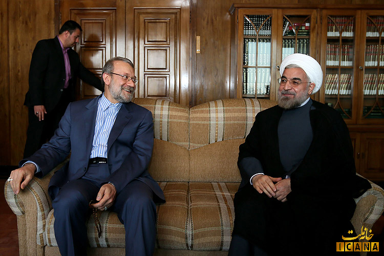 دیدار رئیس مجلس با حسن روحانی