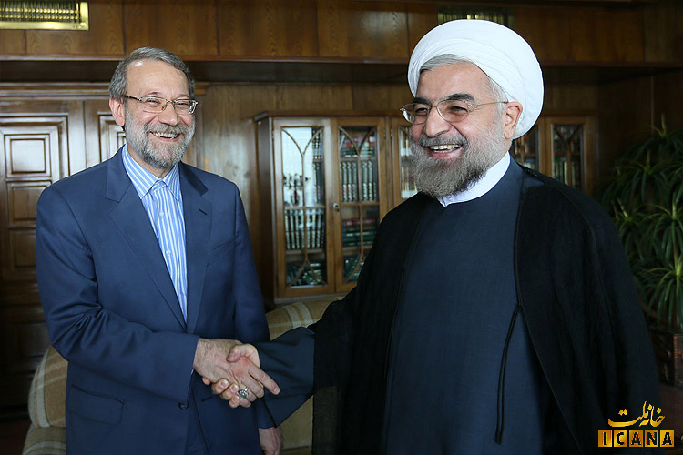 دیدار رئیس مجلس با حسن روحانی