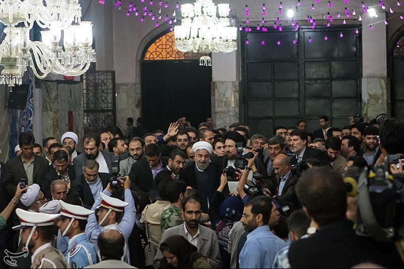 تجدید میثاق رئیس جمهور منتخب با آرمان های امام راحل