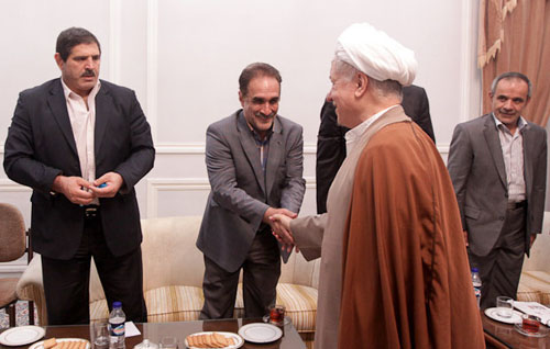 دیدار جمعی از منتخبان چهارمین دوره شورای شهر تهران با هاشمی رفسنجانی