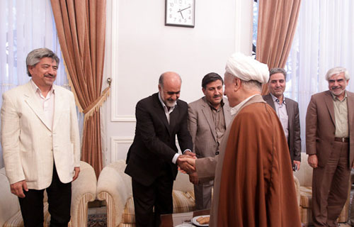 دیدار جمعی از منتخبان چهارمین دوره شورای شهر تهران با هاشمی رفسنجانی