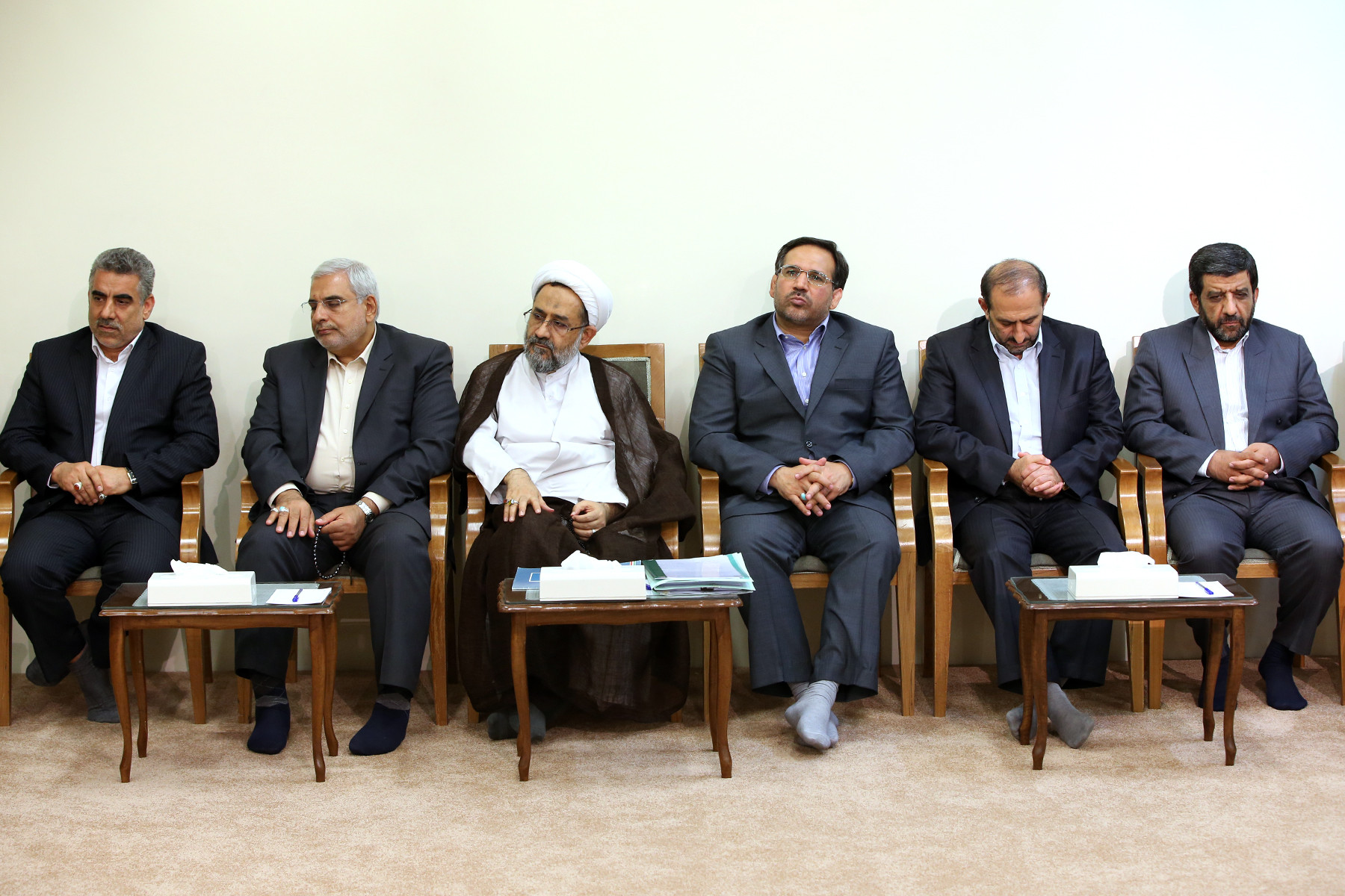 آخرین دیدار رئیس جمهور و اعضای هیئت دولت دهم با رهبر انقلاب
