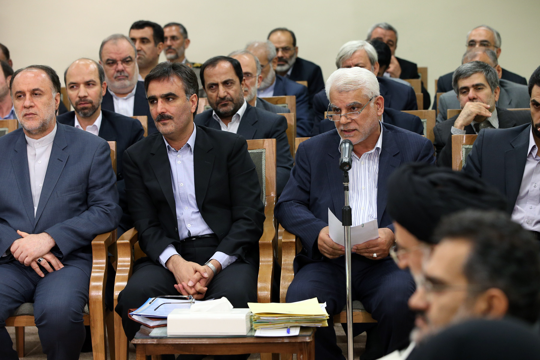 آخرین دیدار رئیس جمهور و اعضای هیئت دولت دهم با رهبر انقلاب